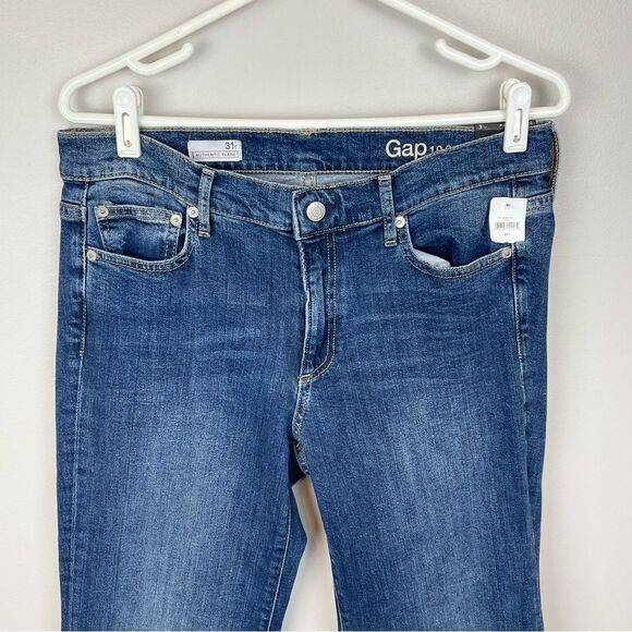 GAP Authentic Flare Mid Rise Stretch Jeans 31R NWT - Picture 3 of 5